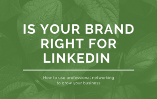 IS YOUR BRAND RIGHT FOR LinkedIn Is your brand right for LinkedIn?